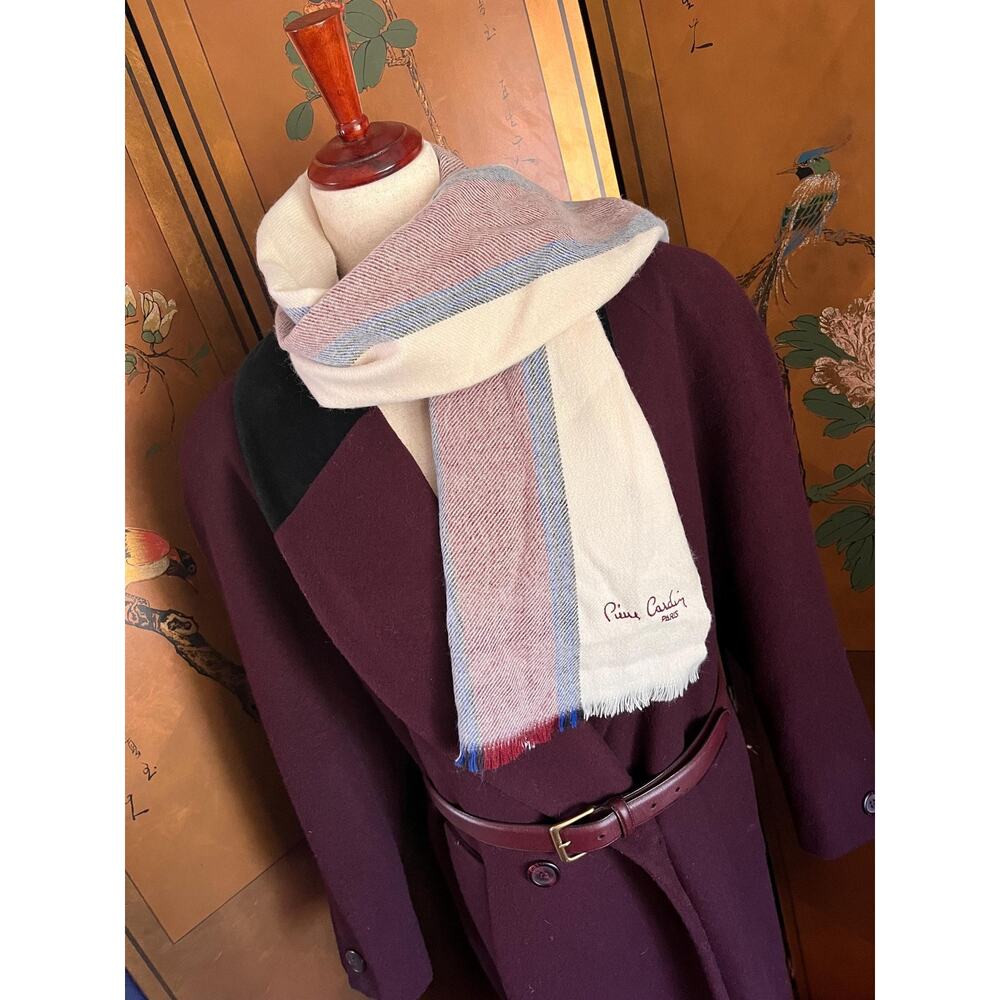 Vintage Pierre Cardin scarf with fringes